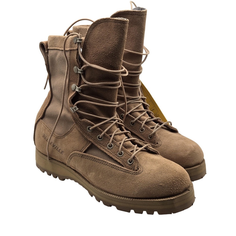 Belleville Boots Mens Size 9.5 Tan Military Combat Tactical Vibram 790A Made USA